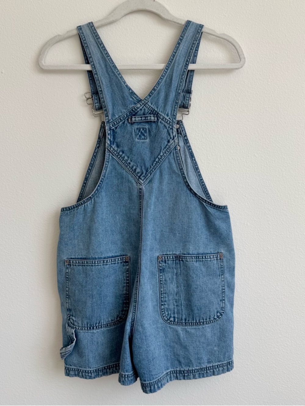 Vintage Gap Denim Overalls Shorts - Picture 2 of 6